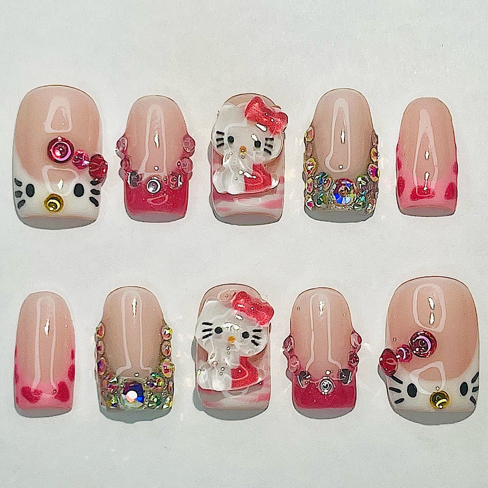 KITTY CLAWZ 🎀 press on nails